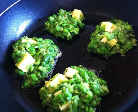 Green Pea and Ricotta fritters